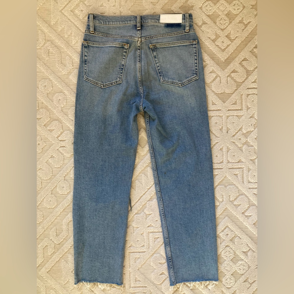 Re/Done Light Blue Distressed High Rise Jeans - Picture 7 of 7
